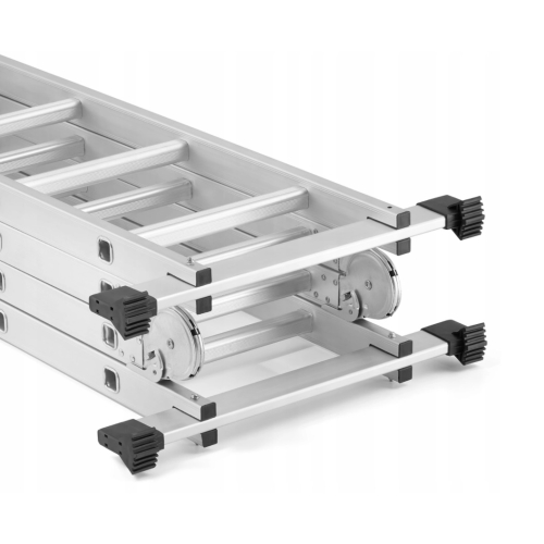 Scala snodata 4x4 in alluminio con piattaforma